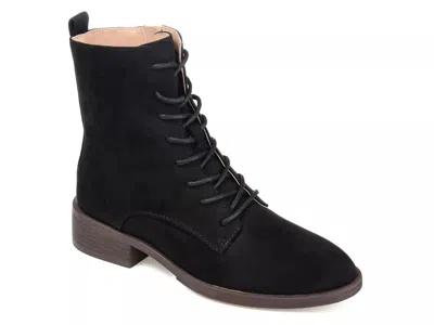 Journee Collection Vienna Combat Boot In Black
