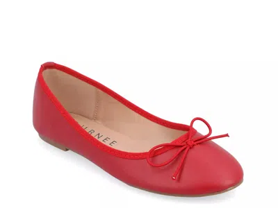 Journee Collection Vika Ballet Flat In Red