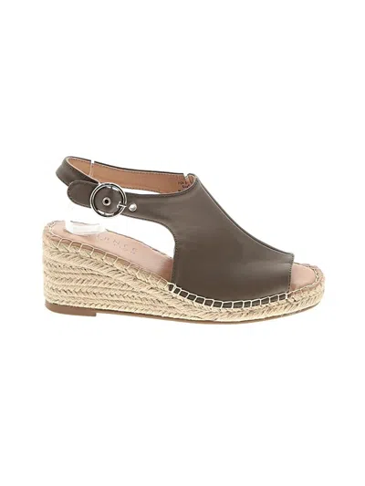 Pre-owned Journee Collection Wedges In Gray