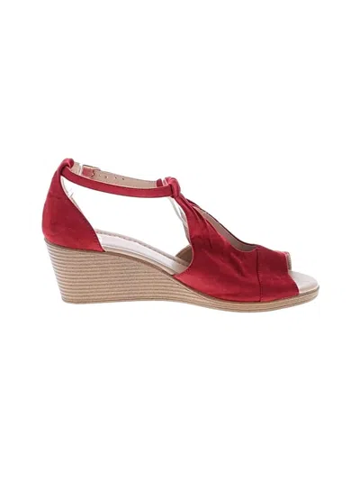 Pre-owned Journee Collection Wedges In Red