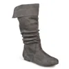 Journee Rebecca Slouchy Riding Boot In Grey