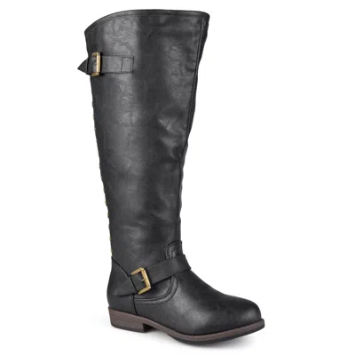 Journee Collection Wide Calf Women's Spokane Boot In Black