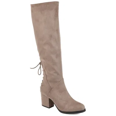 Journee Wide Calf Women's Tru Comfort Foam Leeda Boot In Grey
