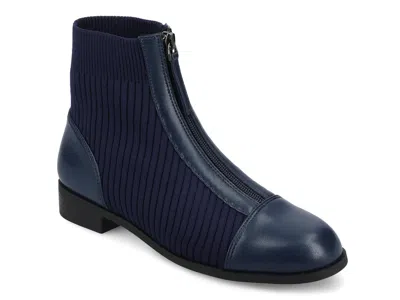 Journee Collection Wide Width Bexlie Boot In Blue