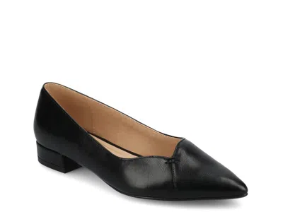Journee Collection Wide Width Carmin Flat In Black