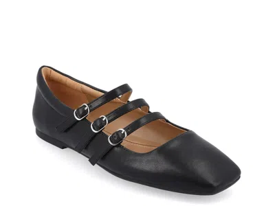 Journee Collection Wide Width Darlin Flat In Blue
