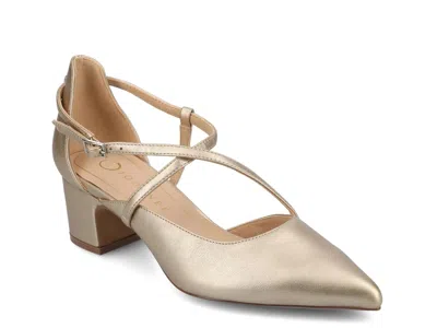 Journee Collection Wide Width Galvinn Pump In Gray