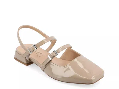 Journee Collection Wide Width Gretchenn Flat In Brown