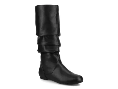 Journee Collection Wide Width Jayne Boot In Black
