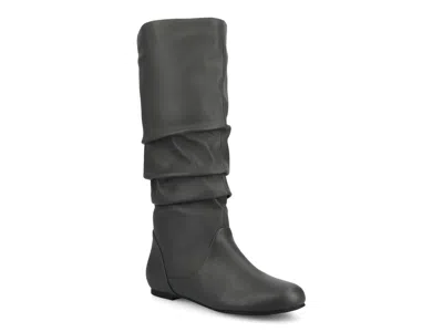 Journee Collection Wide Width Jayne Boot In Gray
