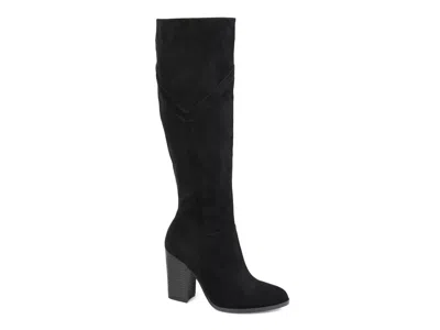 Journee Collection Wide Width Kyllie Wide Calf Boot In Black