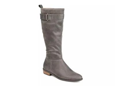 Journee Collection Wide Width Lelanni Wide Calf Boot In Gray