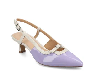 Journee Collection Wide Width Padma Pump In Blue