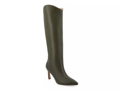Journee Collection Wide Width Rehela Boot In Green