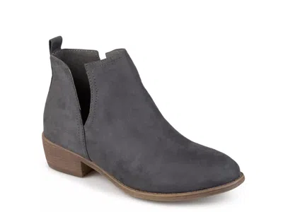 Journee Collection Wide Width Rimi Wide Width Bootie In Gray