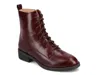Journee Collection Wide Width Vienna Combat Boot In Burgundy