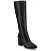 Journee Collection Wide Width Wide Calf Womens Ameylia Tru Comfort Foam Covered Block Heel Pointed Toe Boots In Multi
