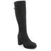 Journee Collection Wide Width Wide Calf Womens Letice Tru Comfort Foam Platform Square Toe Boots In Black