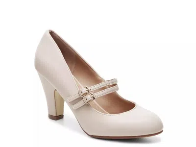 Journee Collection Windy Mary Jane Pump In Neutral