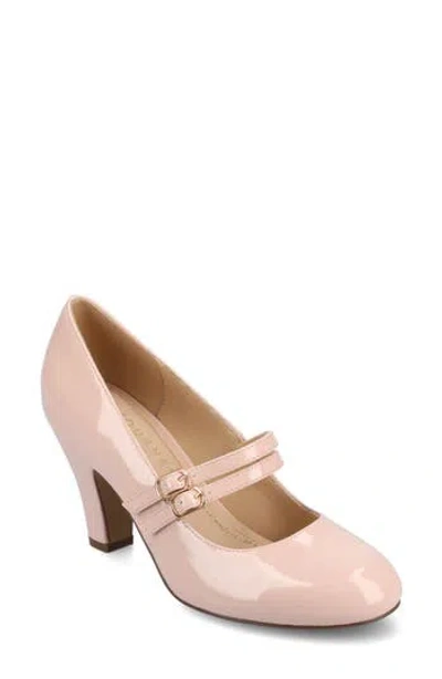 Journee Collection Windy Mary Jane Pump In Neutral