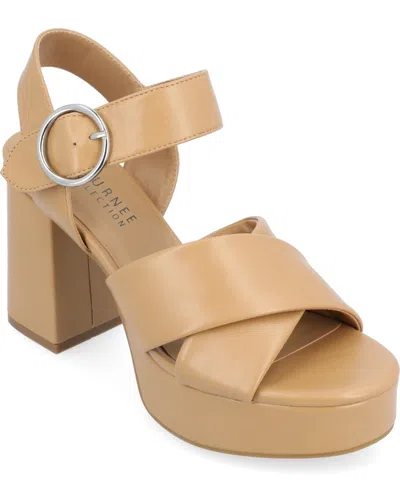 JOURNEE COLLECTION WOMEN'S AKEELY PLATFORM SANDALS