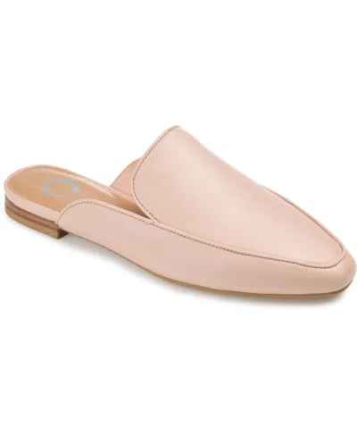 JOURNEE COLLECTION WOMEN'S AKZA WIDE WIDTH SLIP ON SQUARE TOE MULES FLATS