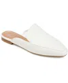 Journee Collection Akza Womens Square Mules In White