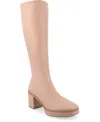 Journee Collection Collection Women's Tru Comfort Foam Alondra Wide Width Wide Calf Boots In Mauve
