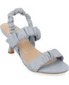 Journee Collection Womens Amaree Heeled Sandals In Blue