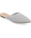 Journee Collection Women's Aniee Knit Mules In Gray