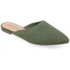 Journee Collection Women's Aniee Mule Flats In Green