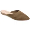 Journee Collection Women's Aniee Mule Flats In Grey