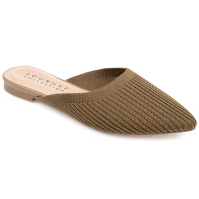 Journee Collection Women's Aniee Mule Flats In Grey