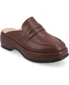 Journee Collection Women's Antonina Platform Mule Loafers In Brown