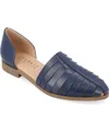 Journee Collection Anyah Womens Pointed Ballet Flats In Blue