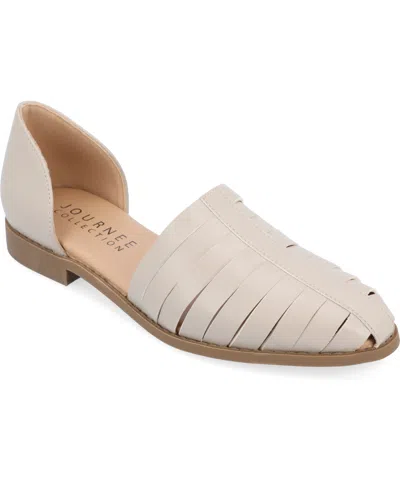 Journee Collection Women's Anyah Caged Two-piece Flats In Gray