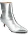 Journee Collection Women's Arely Kitten Heel Pointed Toe Dress Booties In Multi