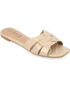 Journee Collection Journee Womens Arrina Flat Sandals In Nude