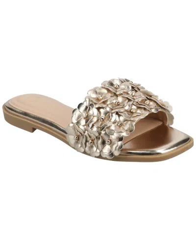 Journee Collection Womens Azalea Flat Sandals In Black
