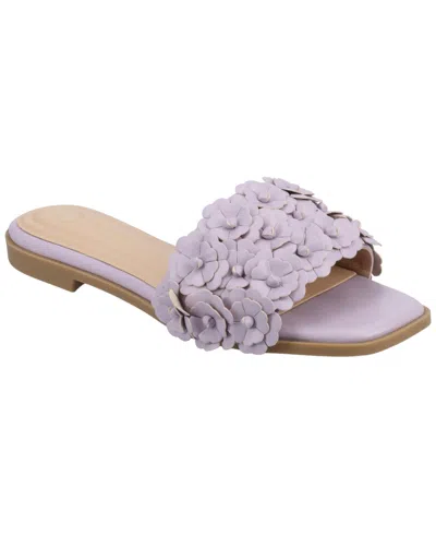 Journee Collection Womens Azalea Flat Sandals In Gold