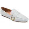 Journee Collection Benntly Vegan Leather Flat Loafer In Blue