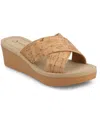 Journee Collection Biara Platform Wedge Sandal In Cork