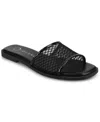 Journee Collection Breckley Flat Slide Sandal In Black