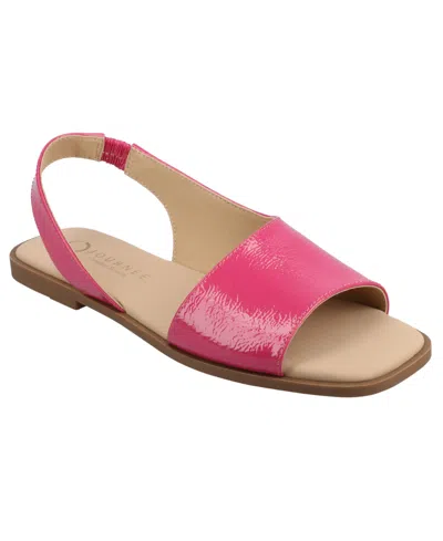 Journee Collection Womens Brinsley Flat Sandals In Pink