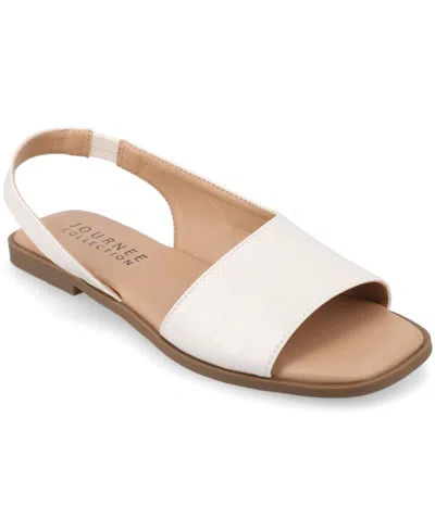JOURNEE COLLECTION WOMEN'S BRINSLEY SLINGBACK D'ORSAY FLAT SANDALS