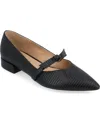 Journee Collection Cait Womens Pointed Closed Toe Ballet Flats In Black