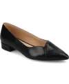 Journee Collection Carmin Pointed Toe Flat In Black