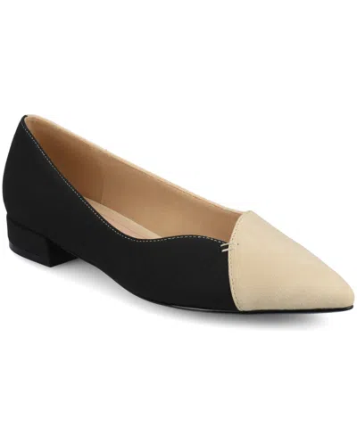 Journee Collection Women's Carmin Slip On Pointed Toe Dress Flats In Multi