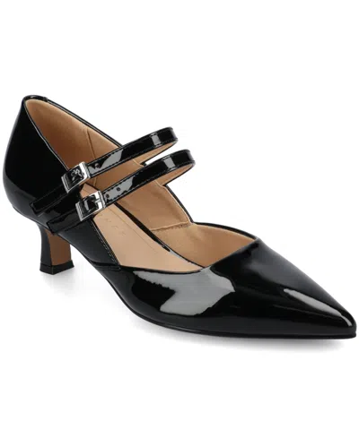 Journee Collection Journee Womens Carnation Medium And Wide Width Kitten Heel Mary Jane Pumps In Multi