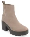 Journee Collection Women's Tru Comfort Foam Cassidy Booties In Taupe